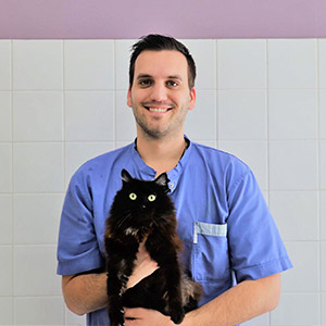Yohan, assistant vétérinaire, clinique du Pigeonnier à Avignon
